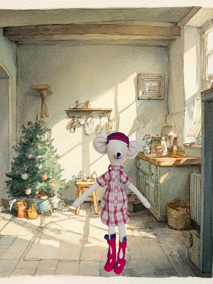 Colette Noël Edition, a handmade mouse doll